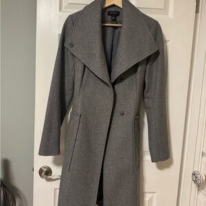 Halogen Women's Gray Wool Coat